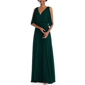 -new- AFTER SIX Split Sleeve Chiffon Dress